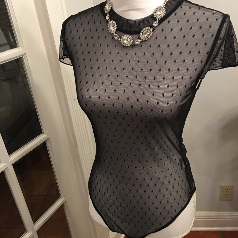 Sheer bodysuit size M