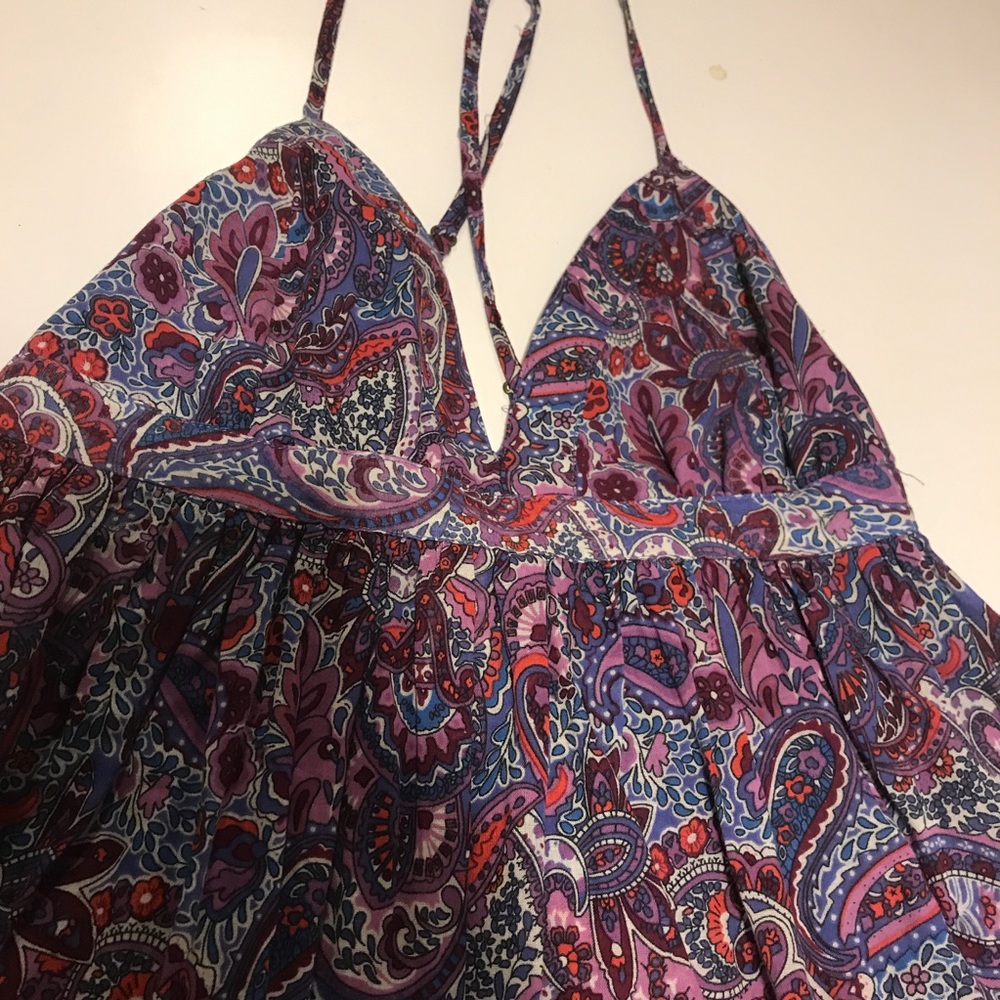 Paisley Babydoll with Spaghetti Straps