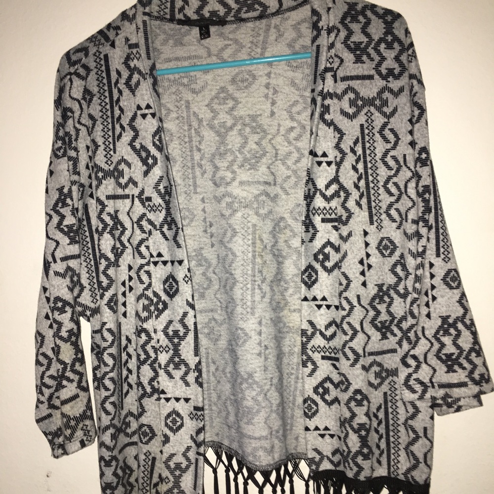 Women's tribal print blazer