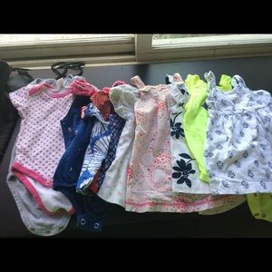 10 Baby Girl tops/dresses for $5.00