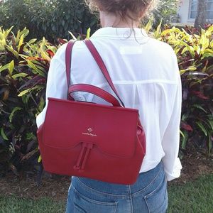 nanette lepore red backpack