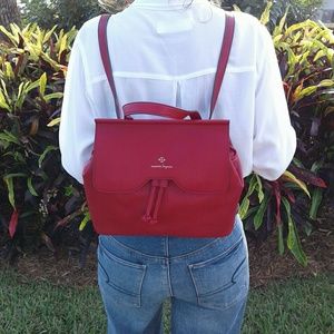 nanette lepore red backpack