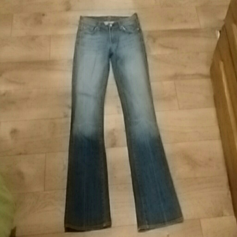 Boot cut Slight Wash Blue Jeans 7 for all mankind