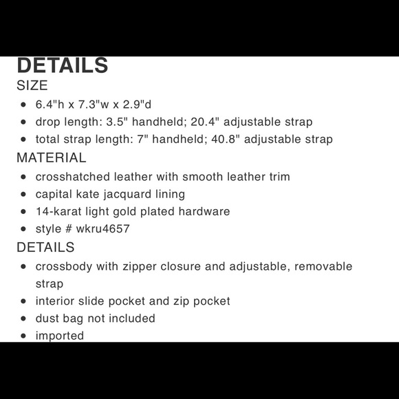 🎉HP🎉 😺 kate spade Jazz things up mini Hayden - Picture 7 of 7