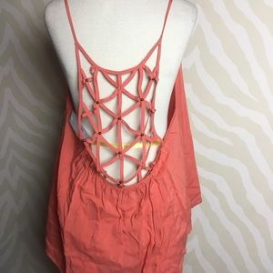 NWT Maude Cage Back Tank Top