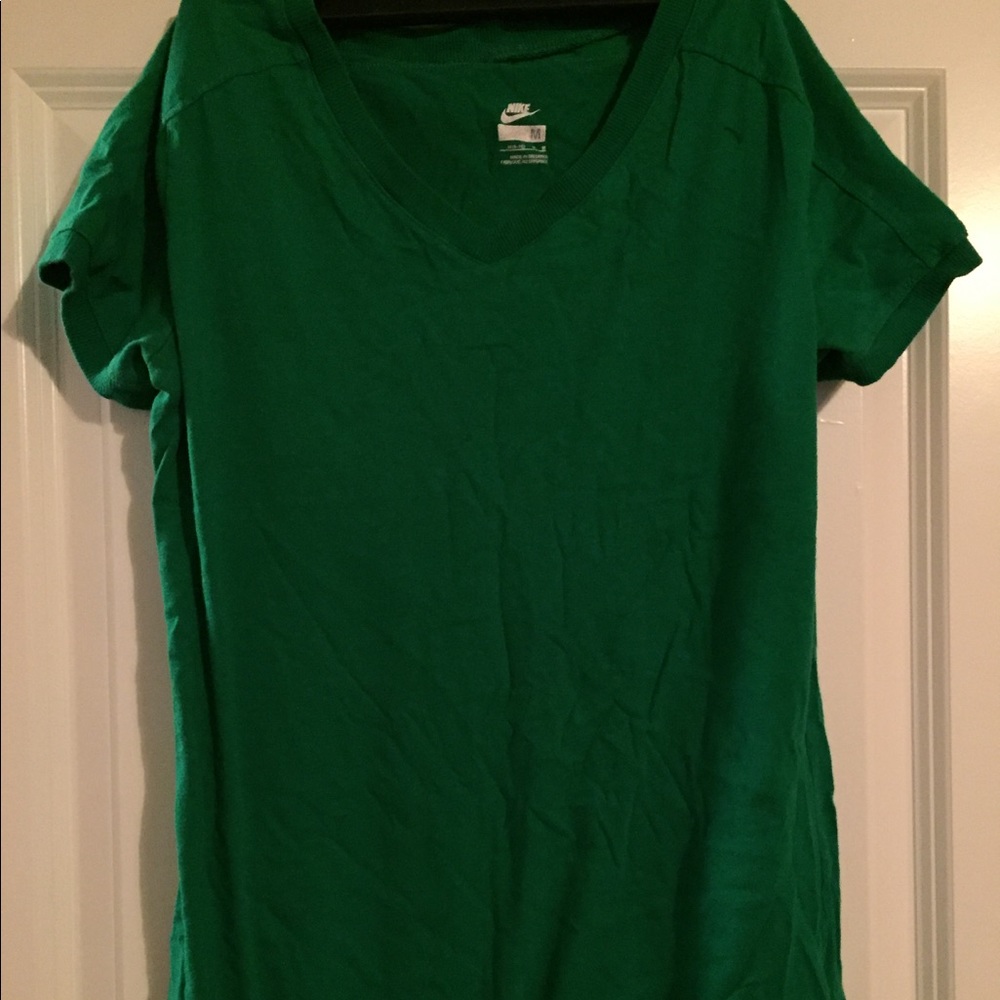 Green Nike shirt