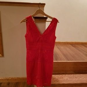 NWT Red Lace Dress