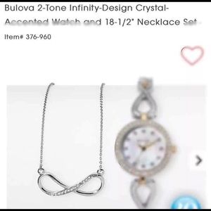 Bulova Necklace silver toned