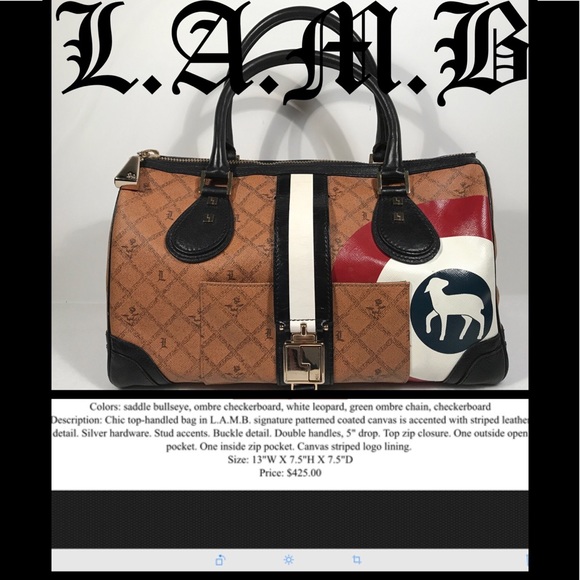 ❌SOLD❌L.A.M.B. Bullseye Satchel - Picture 8 of 8