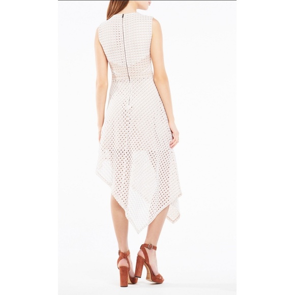 NWT BCBG Tracie Asymmetrical Lace Dress - Picture 2 of 4