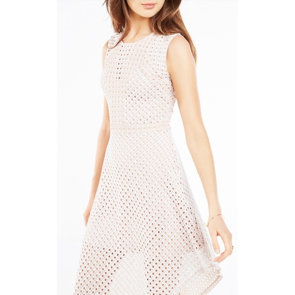 NWT BCBG Tracie Asymmetrical Lace Dress - Picture 3 of 4