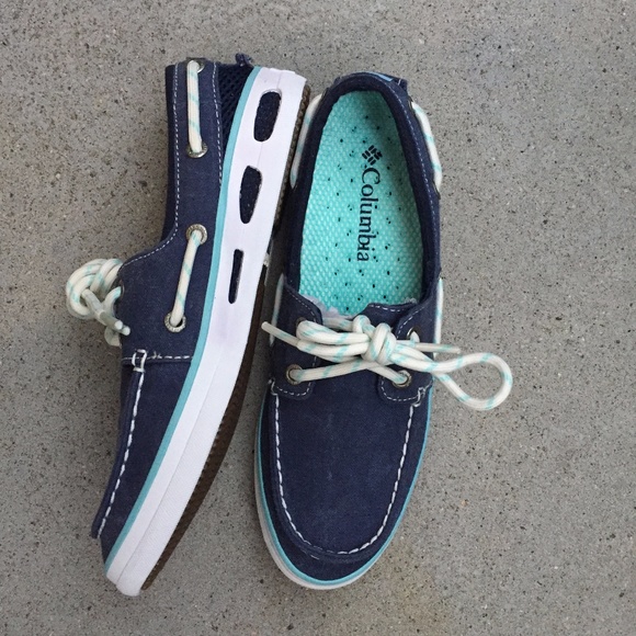 SOLD Columbia Vulc N Vent Canvas Boat Shoe 6.5 NEW - Picture 3 of 7