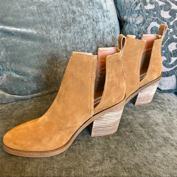 Steve Madden Cutout booties boots chestnut Size 10 - Picture 6 of 7