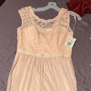 David's Bridal Bridesmaid Dress in Petal