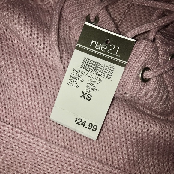 Rue21 Mauve Knit Sweater - Picture 2 of 3