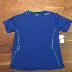 New! Asics Blue workout shirt xxl