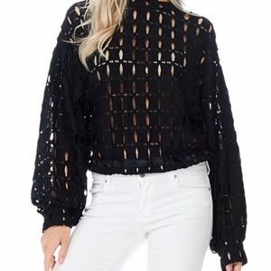 TOV Perforated Preferred Blouse