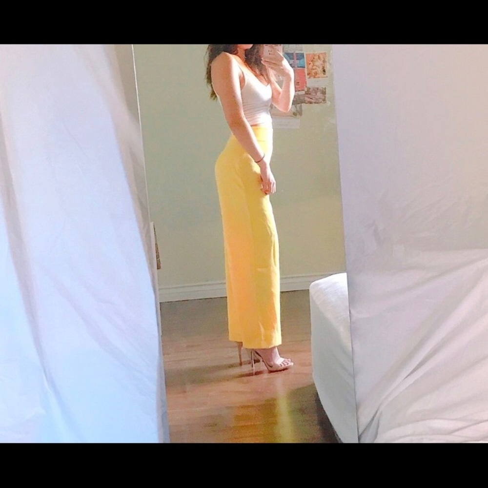 Yellow Zara Pants