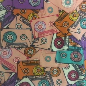 Lularoe TC Cassette Tape leggings