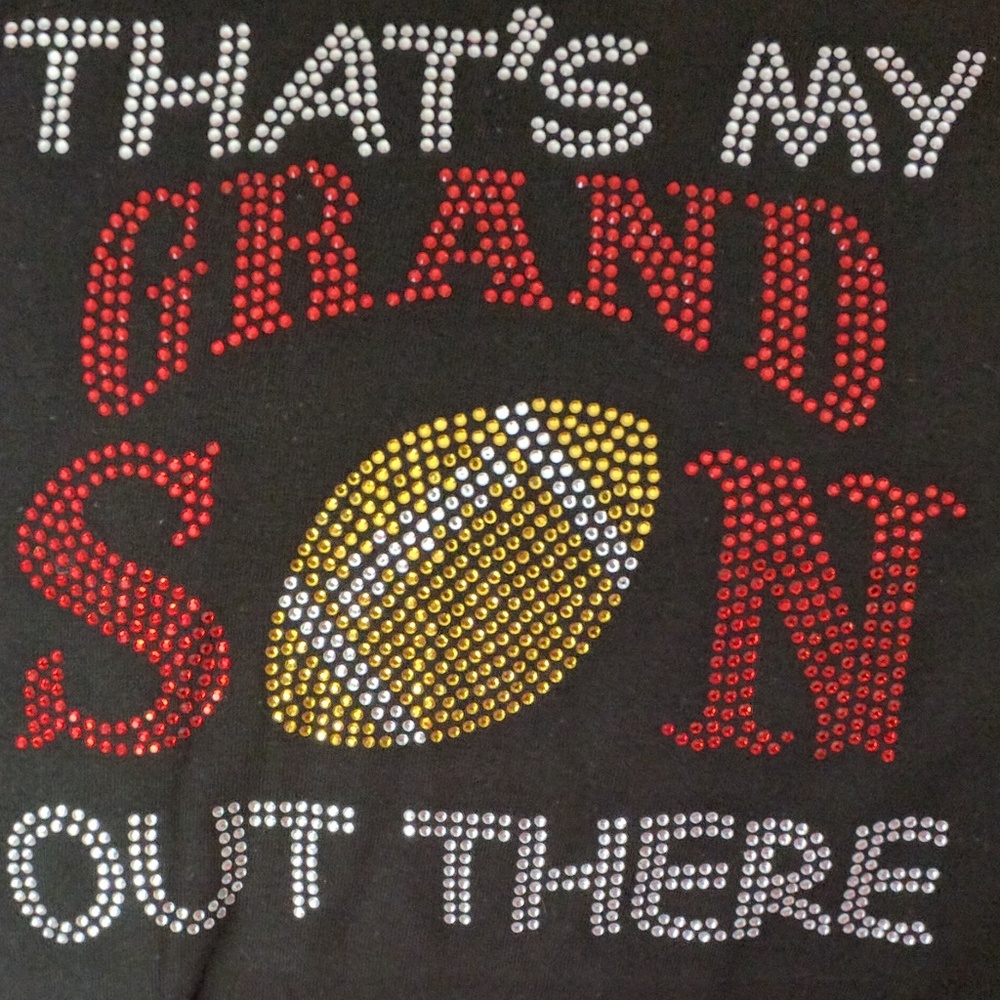 Blinged Out Thats My Grandson Out There Football