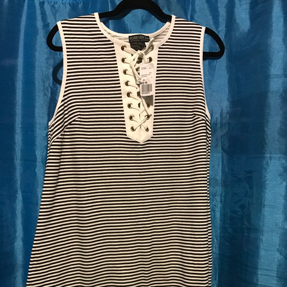 💥😍Forever 21 Plus Size Stripe Dress