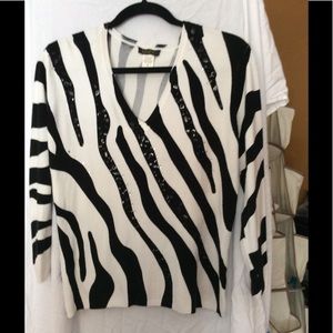Zebra print sweater