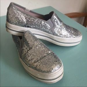 Silver sparkle Keds