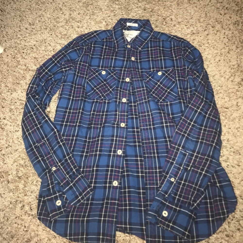 American eagle button up flannel