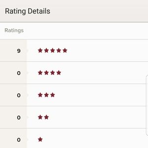 My 5 star ratings!! Shop with confidence 💕💕🎉😎