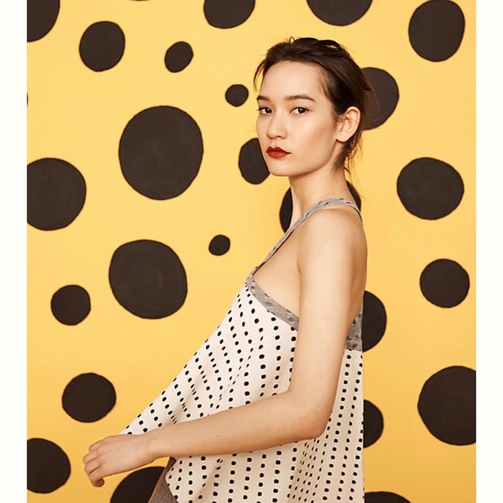 Anthropologie Polka Dot Top