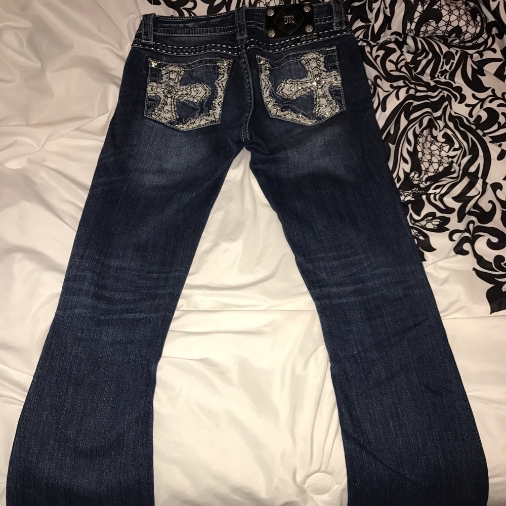 Size 26 Miss Me Cross Boot cut jeans!