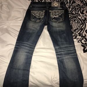 Size 25 Miss Me Boot Cut Jeans