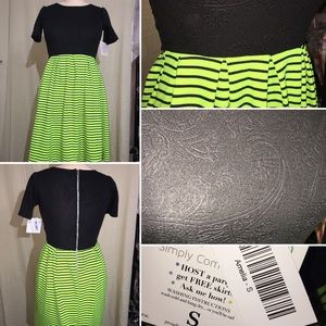 Neon LuLaRoe Amelia Dress