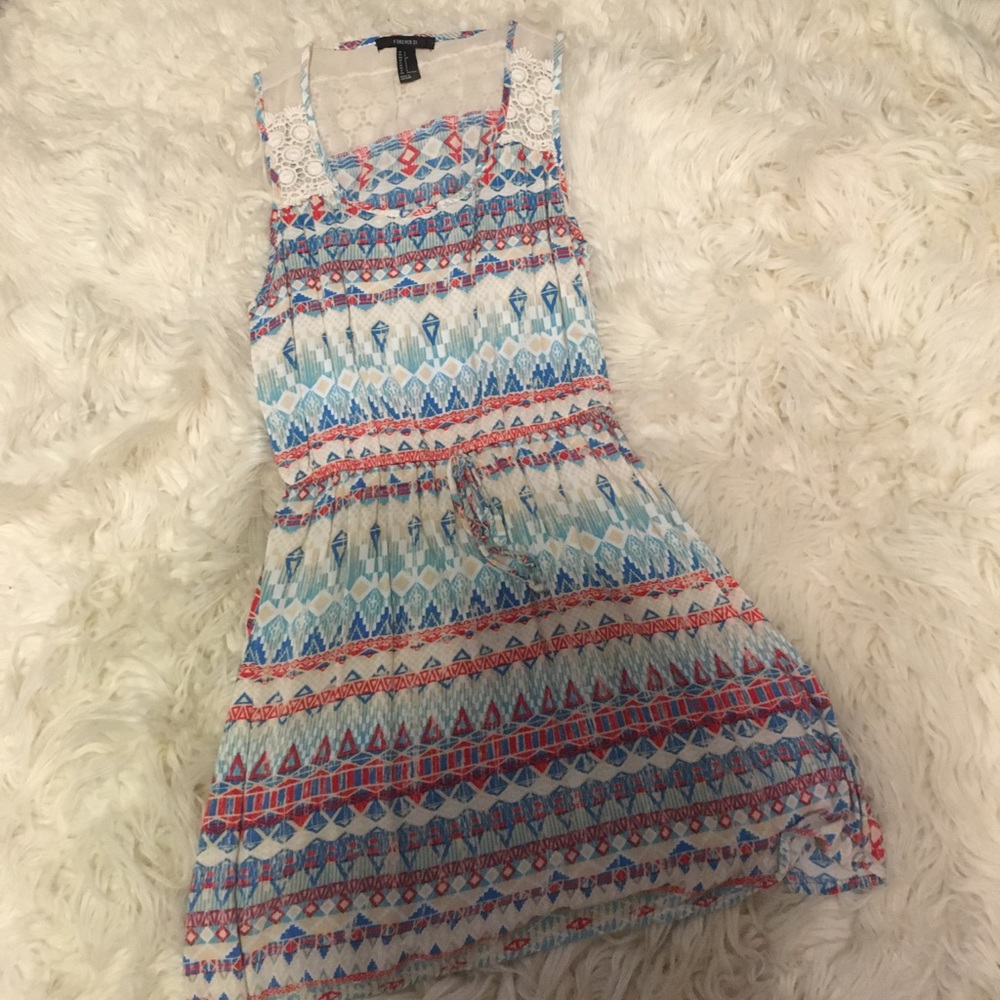 Multicolor skater dress