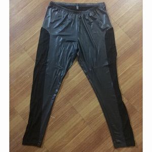 Ashley Stewart Mix Media Leggings Sz 14/16