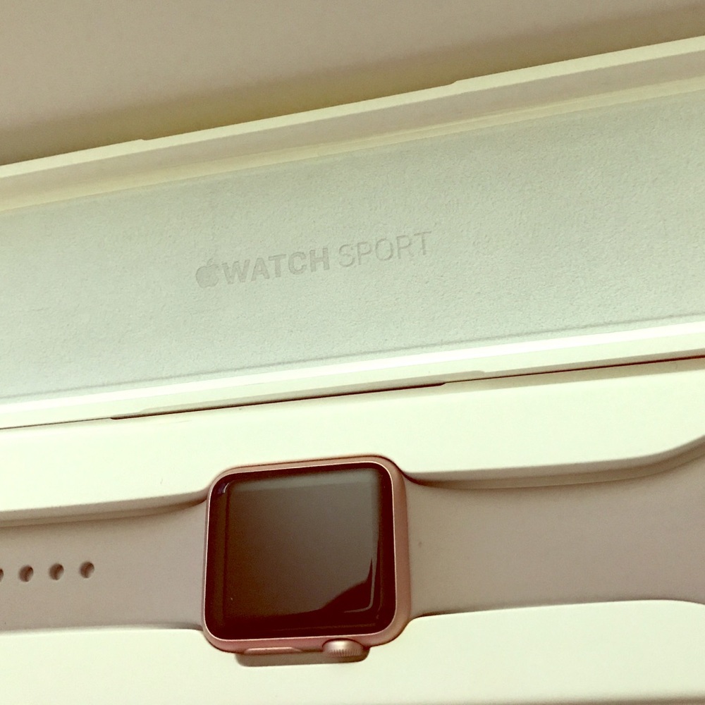Lavender/Rose Pink Apple Watch w FREE IPhoneCase