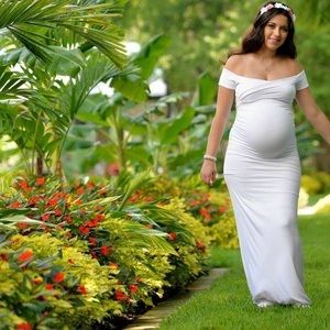 Sew Trendy fitted Maternity Gown in Audrey style