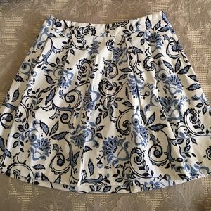 Loft A-Line Floral Print Skirt!
