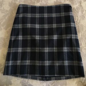 Banana Republic Wool Plaid Skirt