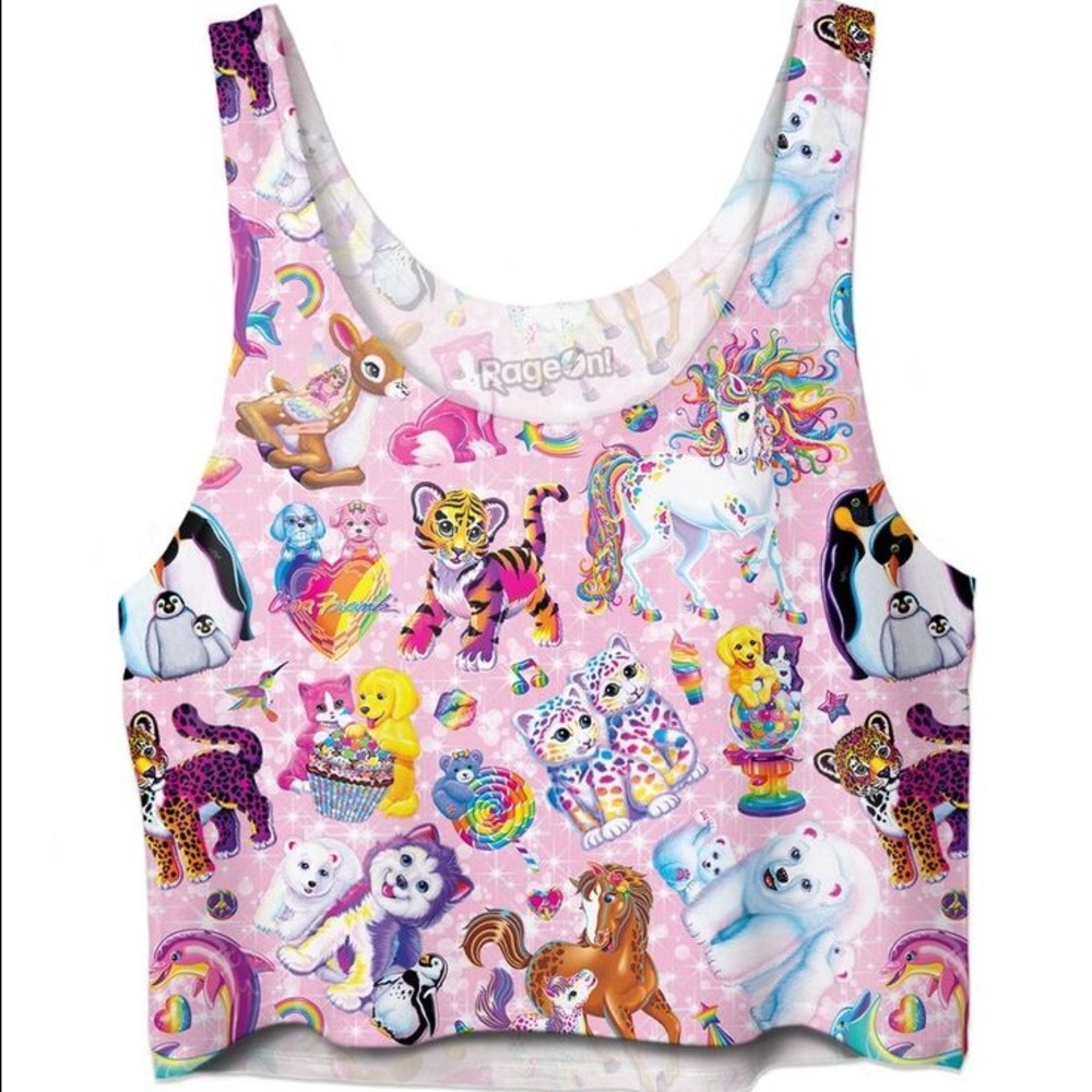 Rare Lisa Frank Crop Top -