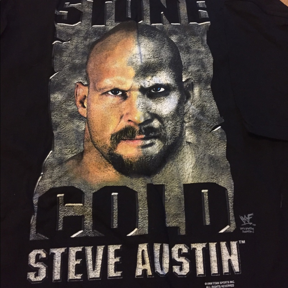 3  WWF vintage 90's Stone cold T’s