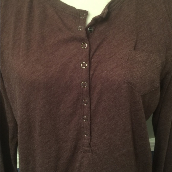 Brown long sleeve button up - Picture 2 of 6