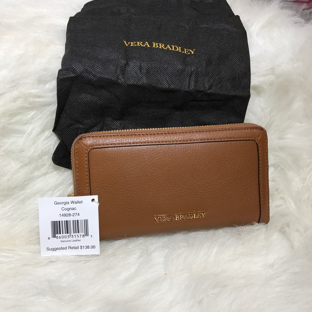 Vera Bradley Georgia Wallet Cognac