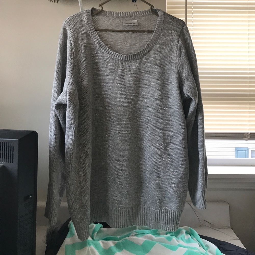 Woman's metallic sweater