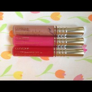 Clinique long last glosswear BNIB x3