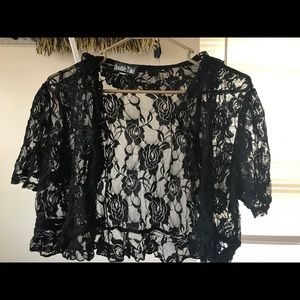 Dressy crop cardigan