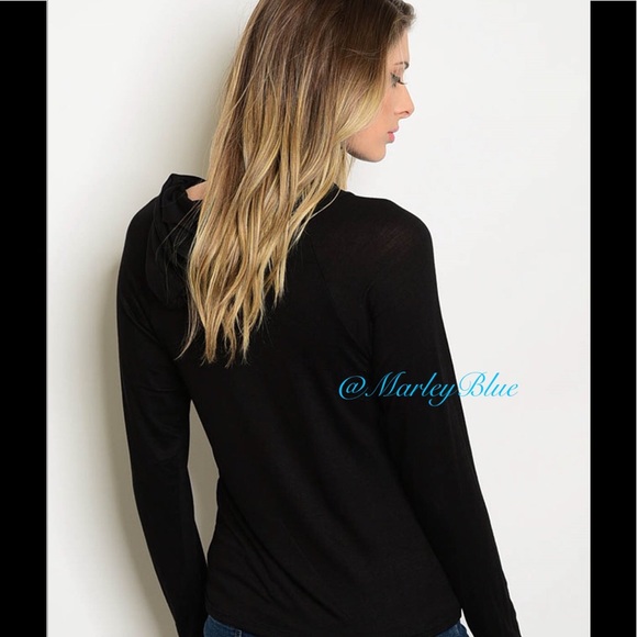 $5⭐️ HP Rose Hooded Long Sleeve T-Shirt - Picture 2 of 4