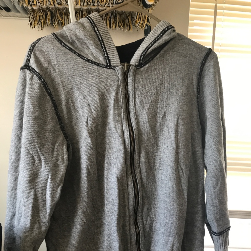 3/4 zip up reversible