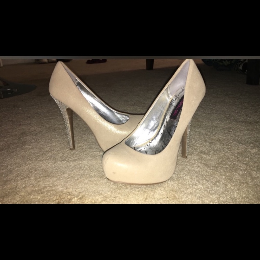 Pair of platform heels