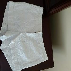 White patterned Lily Pulitzer shorts